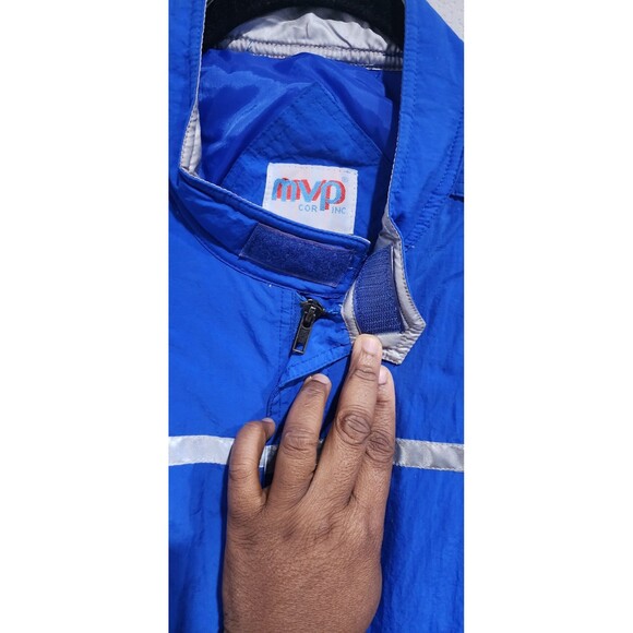 NWT VTG Deadstock MVP Corp Inc Mens L 890 Blue Thermolite DuPont Reflective Vest - Picture 6 of 14